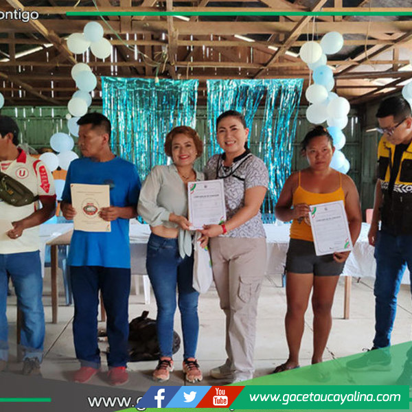 Pobladores del caserío Leoncio Prado recibieron constancias de posesión 