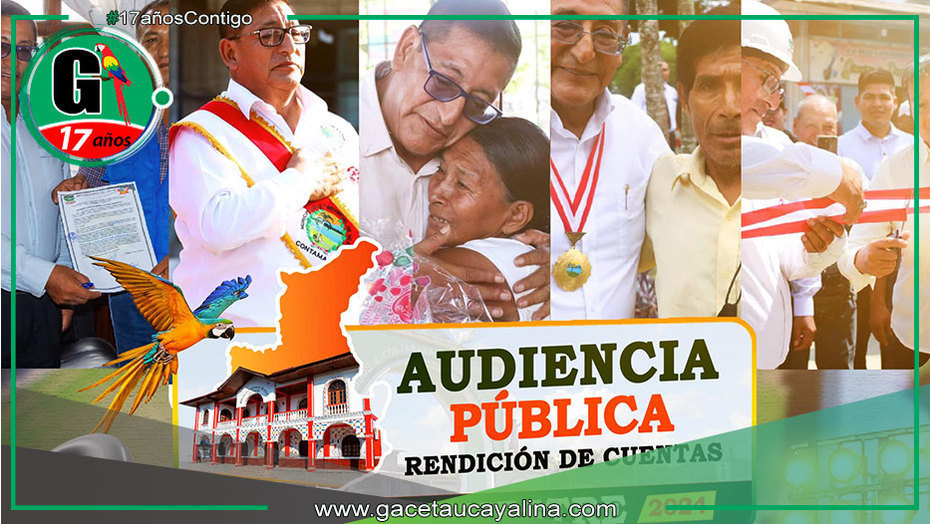 Alcalde Rodolfo Lovo Tello rendirá cuentas a la población este viernes 20 en Contamana