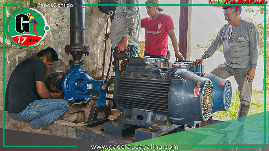 Sepahua optimiza suministro de agua con nueva bomba impulsora
