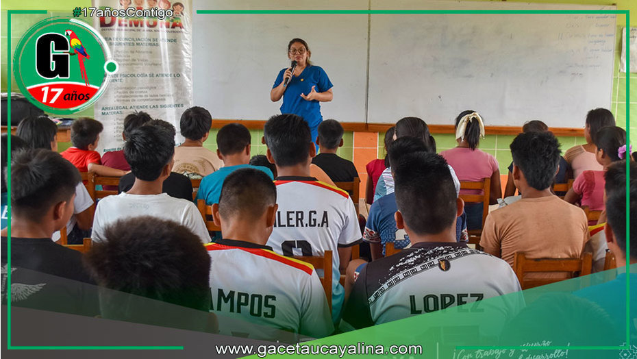 Taller en Atalaya promueve convivencia pacífica y derechos estudiantiles