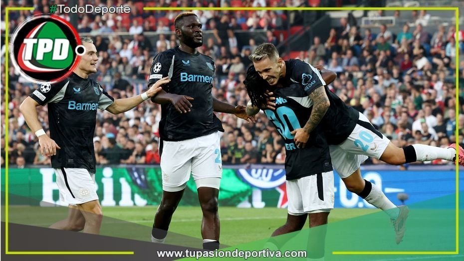 Bayer Leverkusen aplastó 4-0 a Feyenoord en la Champions League