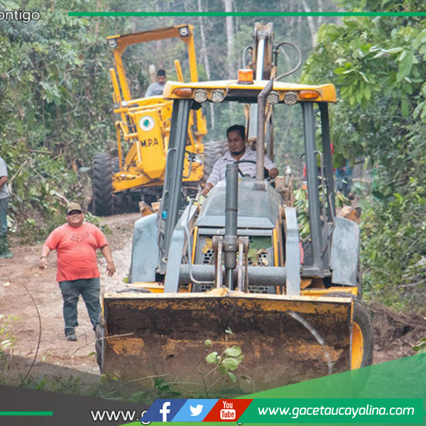Municipalidad de Atalaya mejora ruta hacia Brasil para caravana de integración