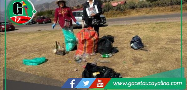 Se inicio retiro de media tonelada de desechos sólidos en el parque arqueológico de Sacsayhuamán en Cusco 
