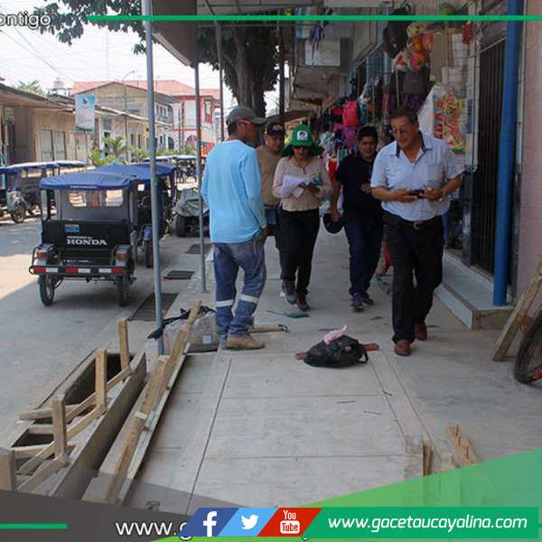 Alcalde de la provincia de Ucayali supervisa obras y conservación