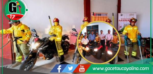 El Ministerio del Ambiente proporcionó equipamientos a bomberos para combatir incendios forestales en Madre de Dios 