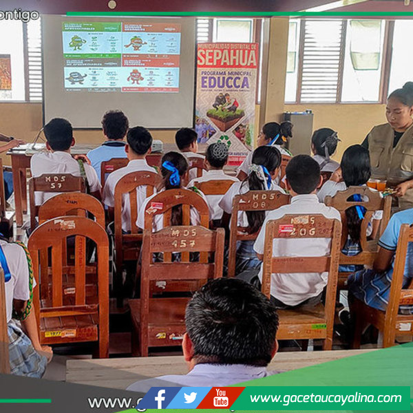 Estudiantes de Sepahua capacitados en manejo de residuos sólidos