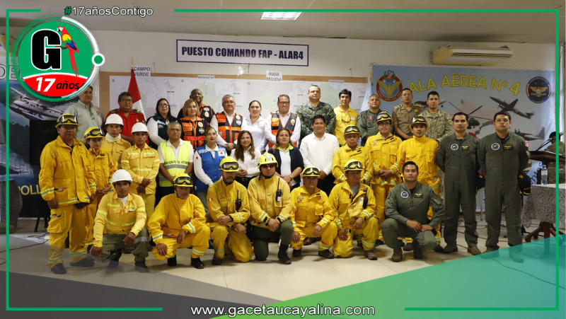 Autoridades nacionales y regionales unen esfuerzos para combatir incendios forestales en Ucayali