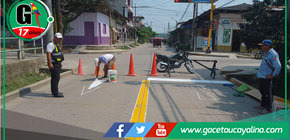 Municipalidad de Ucayali impulsa señalización de vías en Contamana