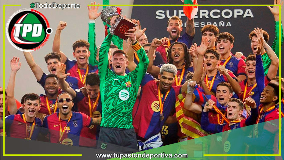 Barcelona vence 5-2 y gana la Supercopa de España