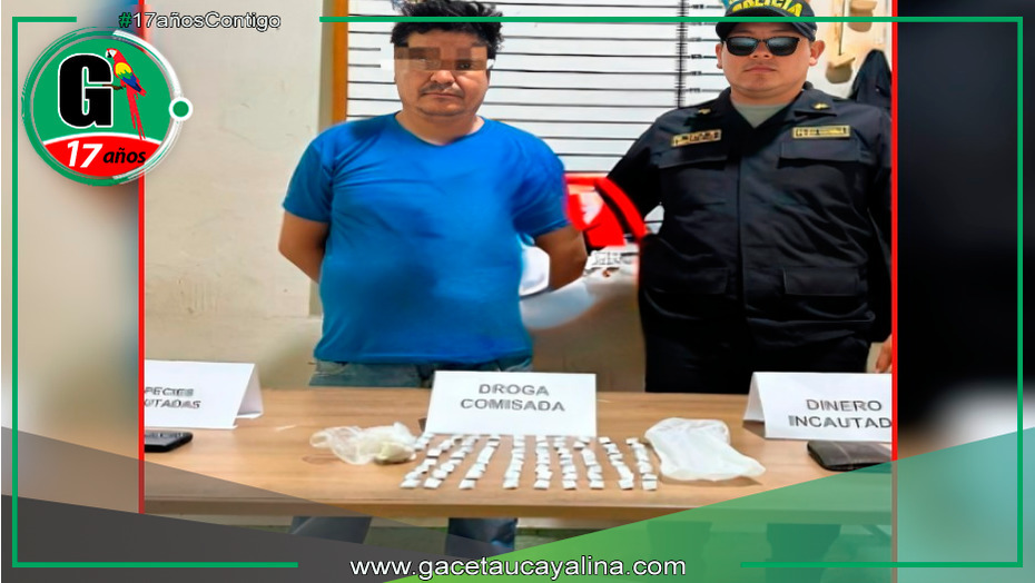 Detenido por posesión de 75 envoltorios de PBC