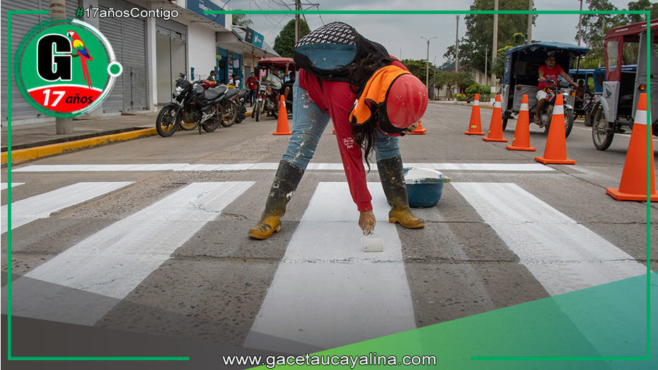 Municipalidad refuerza señalización vial para prevenir accidentes urbanos en Atalaya