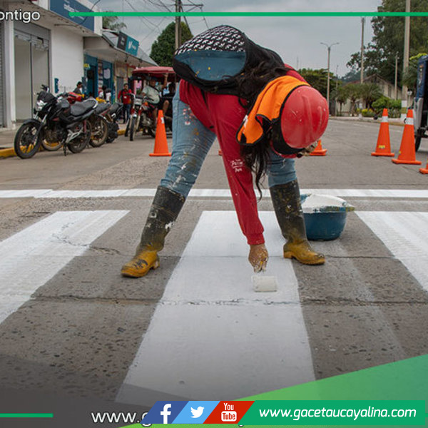 Municipalidad refuerza señalización vial para prevenir accidentes urbanos en Atalaya