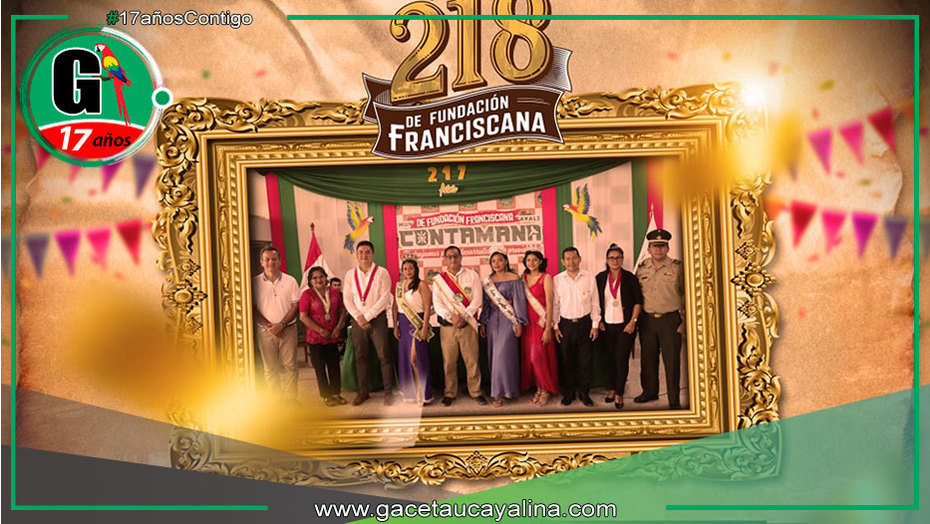 Celebración por aniversario de fundación franciscana en Contamana