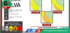 Emiten alerta por lluvias intensas en la selva de Coronel Portillo