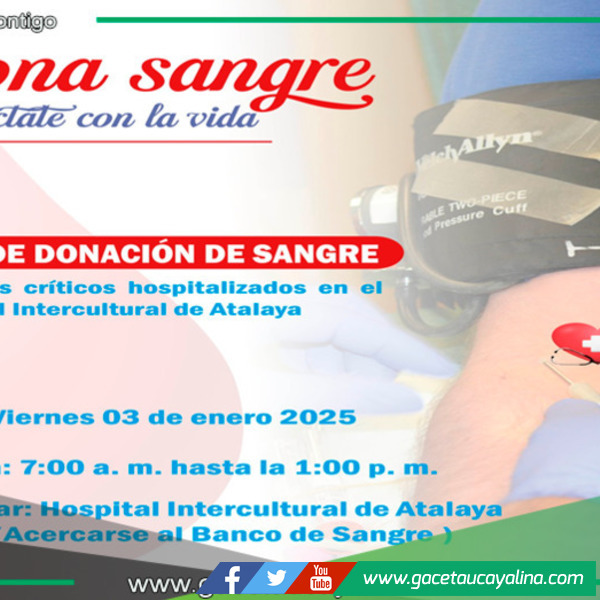  Campaña de donación de sangre busca salvar vidas