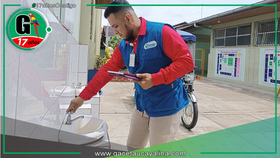 Sunass verifica continuidad del agua potable en colegios de Ucayali