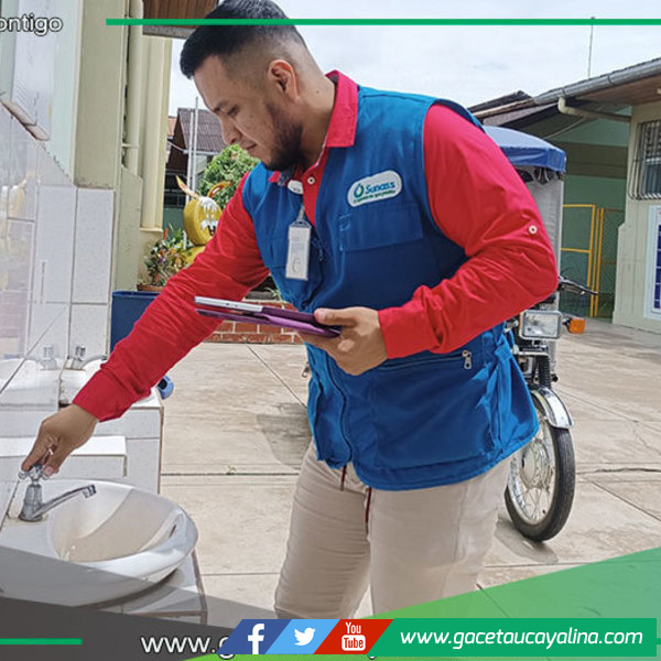 Sunass verifica continuidad del agua potable en colegios de Ucayali