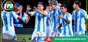 Argentina golea 6-0 a Brasil en Sudamericano Sub-20