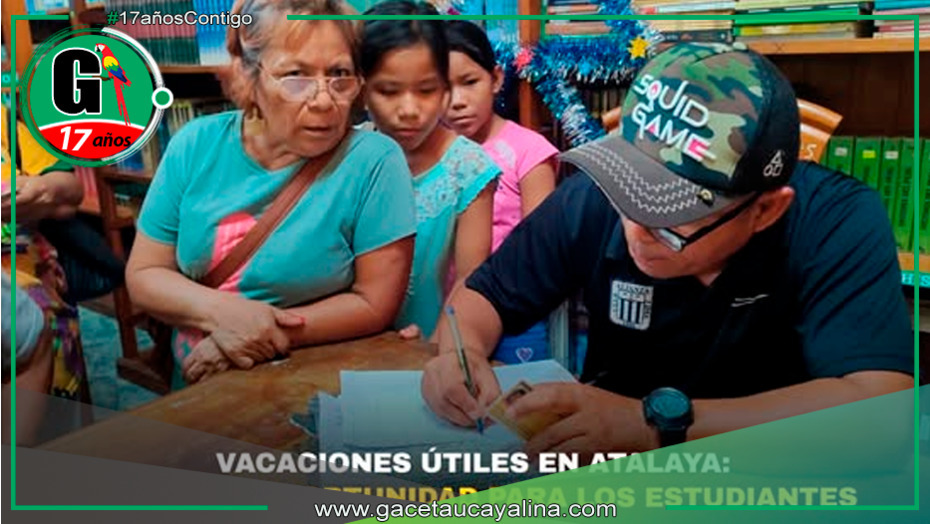Atalaya ofrece talleres gratuitos en Vacaciones Útiles para estudiantes