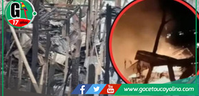 Cinco familias afectadas y sin hogar.