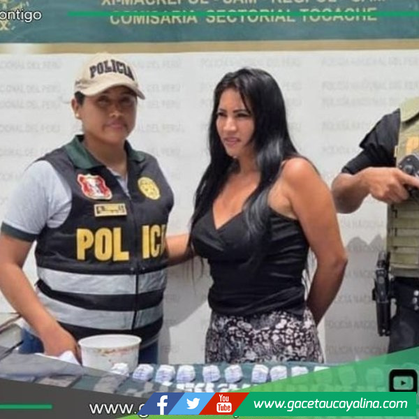 Durante operativo antidrogas, mujer es capturada con 620 envoltorios de PBC en Tocache