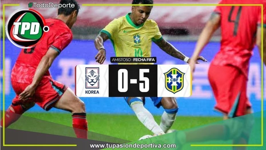 Brasil se reencuentra con su mejor versión y golea 5-0 a Corea del Sur en Seúl