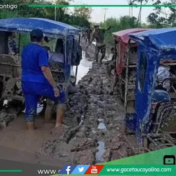 Carretera que conecta a Pucallpa y Masisea intransitable
