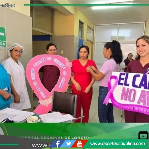 Hospital Regional de Loreto inició semana de la lucha contra el cancer.