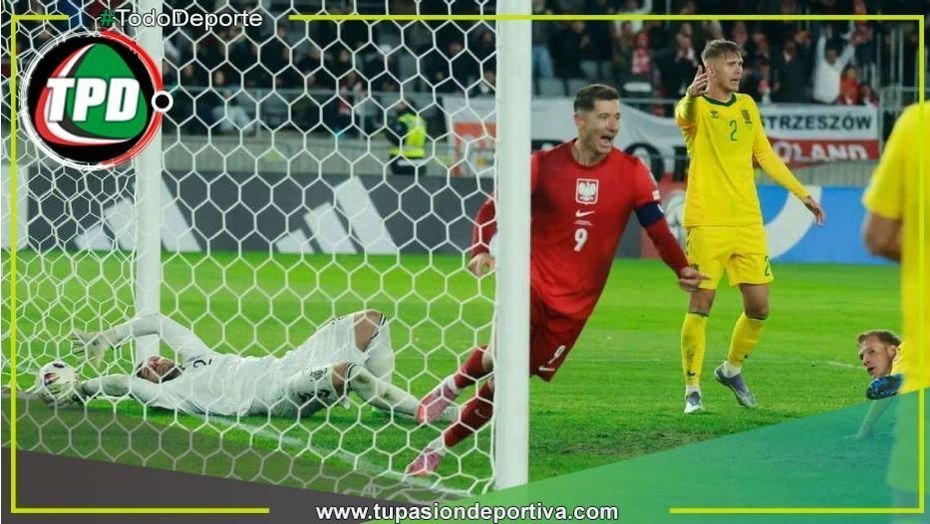 Con golazo olímpico y tanto de Lewandowski, Polonia derrota 2-0 a Lituania