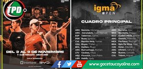 Cuadro principal definido para el Challenger 75 Lima con presencia de Ignacio Buse y Gonzalo Bueno.