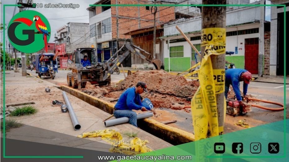 Municipalidad de Coronel Portillo soluciona deterioro del jirón Tacna