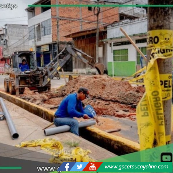 Municipalidad de Coronel Portillo soluciona deterioro del jirón Tacna