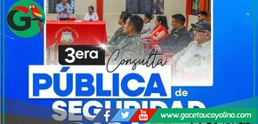 Sepahua convoca a su tercera consulta pública de seguridad ciudadana