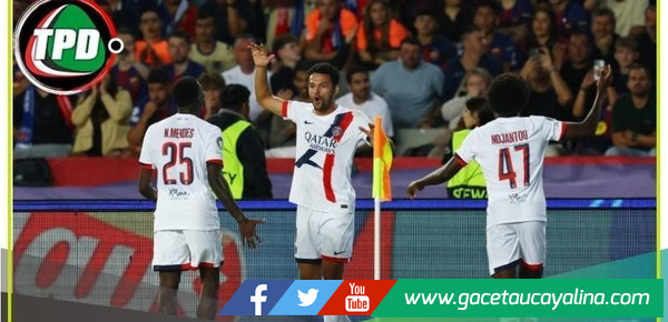 PSG venció 2-1 al Barcelona en Montjuïc