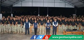 ONPE informa a militares de Madre de Dios sobre la implementación del voto digital.