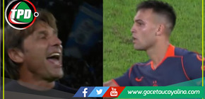 Conte y Lautaro Martínez protagonizan incidente en pleno Napoli-Inter