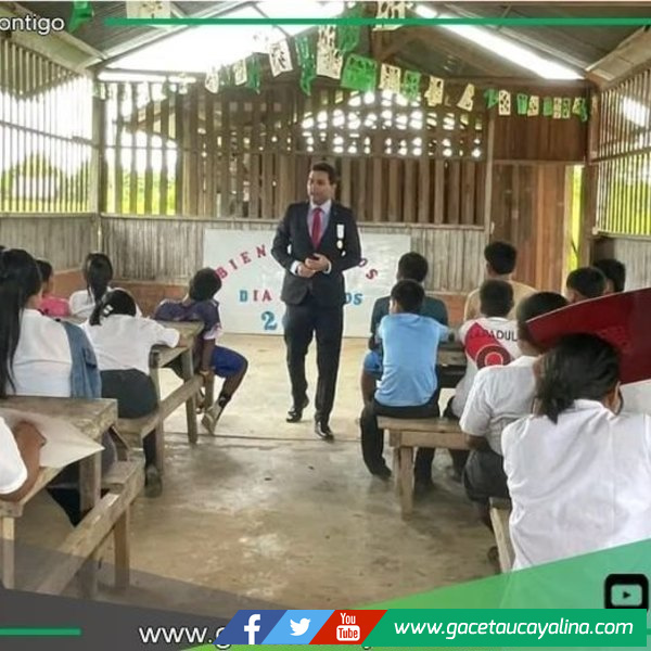 Juzgado de Masisea fortalece prevención de la violencia familiar en estudiantes rurales.