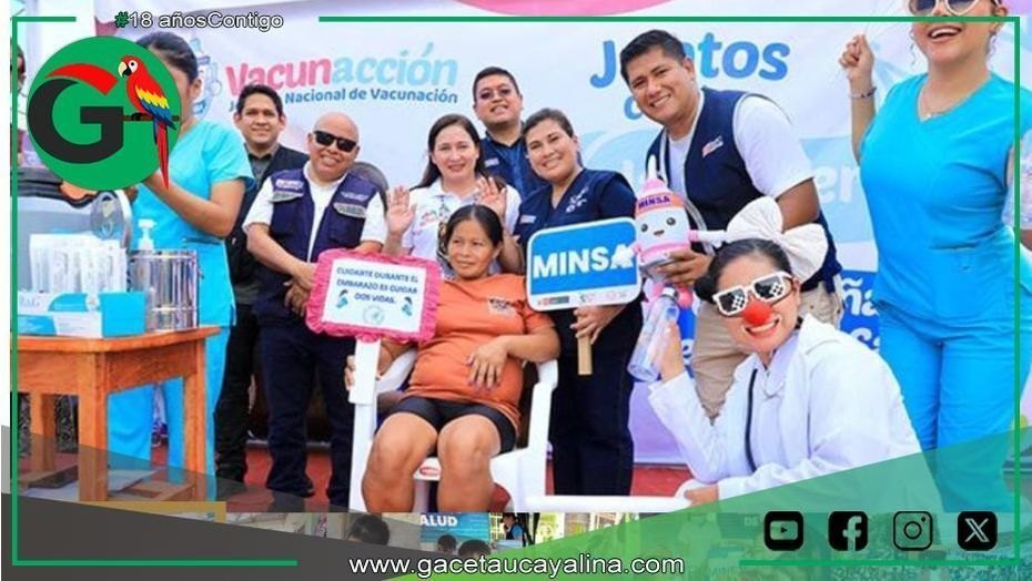 Minsa y Diresa intensifican vacunación contra la tos ferina en Pucallpa.