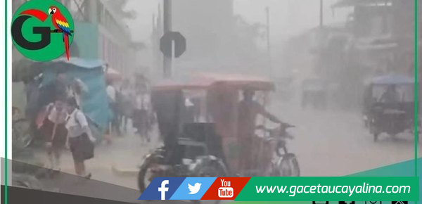 Ucayali soporta lluvias intensas y descenso térmico por nuevo friaje regional.