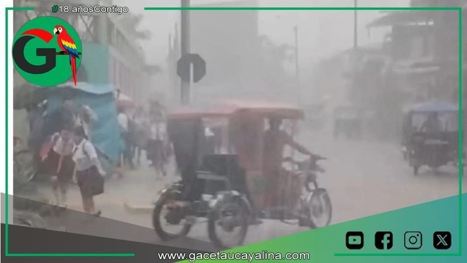 Ucayali soporta lluvias intensas y descenso térmico por nuevo friaje regional.