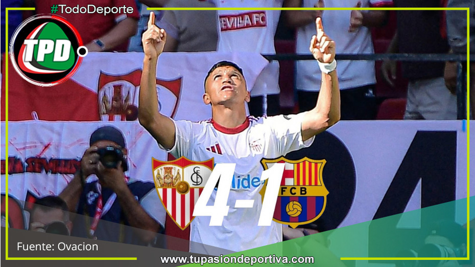 Barcelona cae 4-1 ante Sevilla y pierde el liderato