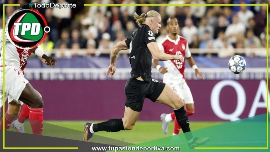 El Manchester City empata 2-2 con Mónaco con doblete estelar de Erling Haaland.