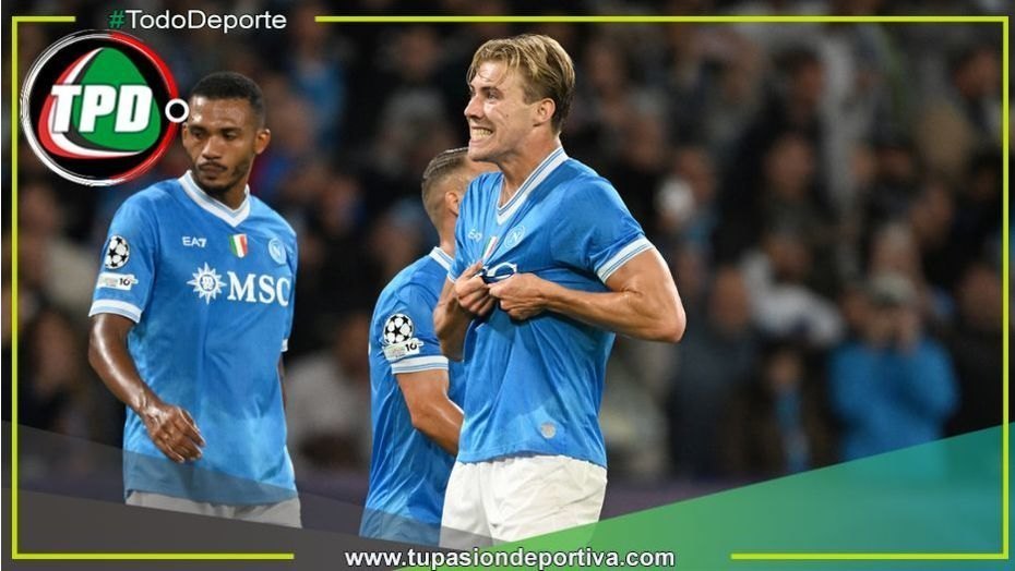 Napoli derrota 2-0 al Sporting de Lisboa con goles de Hojlund y Luis Suárez