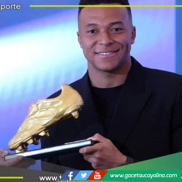 Mbappé recibe la Bota de Oro y la dedica al Real Madrid: "Es imposible ganar este premio sin el equipo"