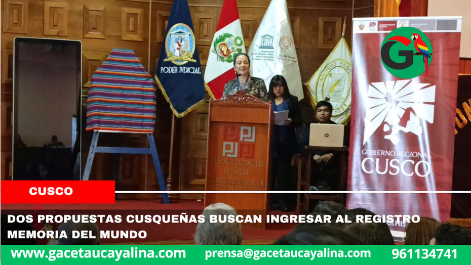 Dos propuestas cusqueñas buscan ingresar al Registro Memoria del Mundo