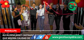 Alcaldesa Janet Castagne inaugura moderno alcantarillado que mejora calidad de vida vecinal