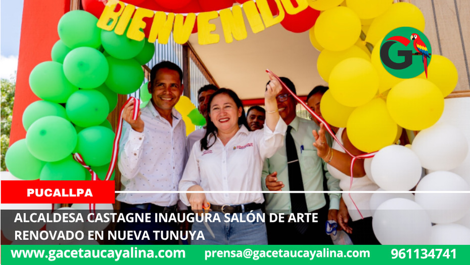 Alcaldesa Castagne inaugura salón de arte renovado en Nueva Tunuya