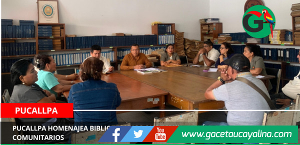 Pucallpa homenajea bibliotecarios que impulsan hábitos lectores comunitarios