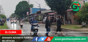 Senamhi advierte fuertes lluvias y vientos en varias regiones selváticas