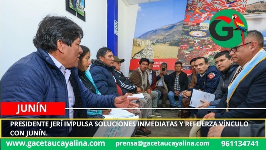Presidente Jerí impulsa soluciones inmediatas y refuerza vínculo con Junín.